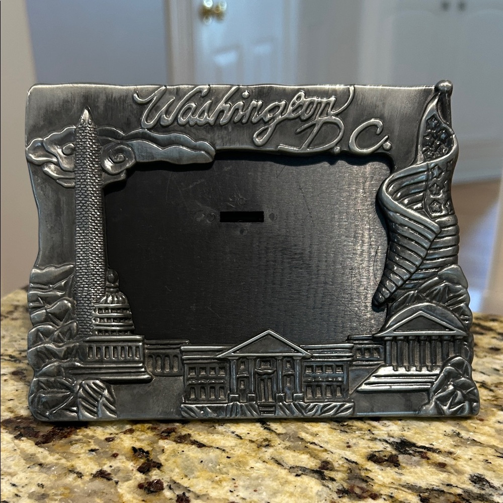 Washington D.C. Pewter Photo Frame, 3” x 4.5”